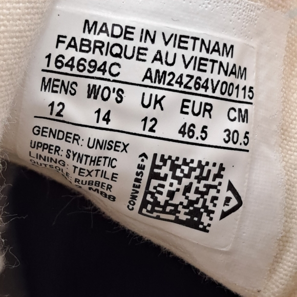 NEW Mens Converse Chuck Taylor All-Star 70 Hi JW Anderson Glitter Sneaker Shoes - Picture 6 of 7